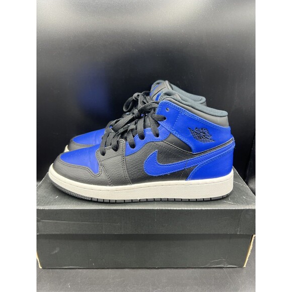 Air Jordan 1 Mid \'Hyper Royal\' GS Size 5.5Y / 7 Women’s (554725-077) OG ALL main image 15